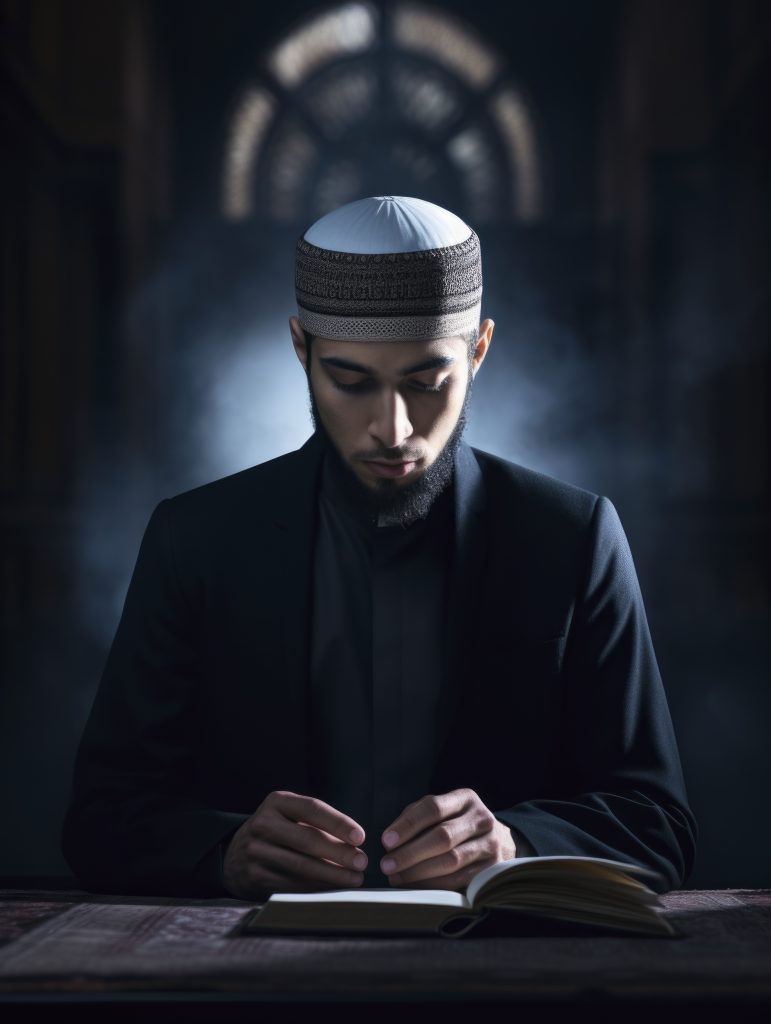 Male and female Quran teachers guiding students online in tajweed and pronunciation.